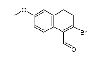 2-bromo-3,4-dihydro-6-methoxynaphthalene-1-carbaldehyde Structure