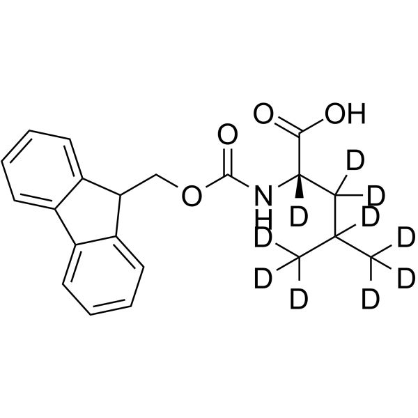 Fmoc-leucine-d10结构式