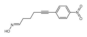 6-(4-nitrophenyl)hex-5-ynal oxime结构式