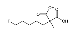 2-(5-fluoropentyl)-2-MethylMalonic acid Structure