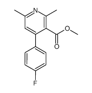 methyl 2,6-dimethyl-4-(4-fluorophenyl)-pyridine-3-carboxylate结构式