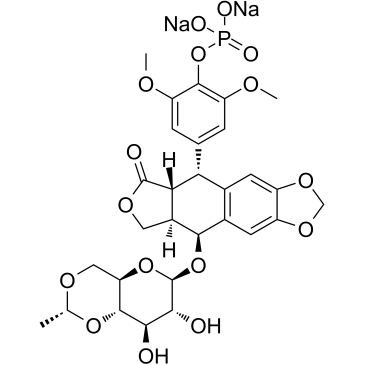Etoposide phosphate disodium Structure