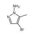 4-bromo-5-methyl-1H-pyrazol-1-amine结构式