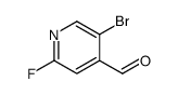 5-Bromo-2-fluoropyridine-4-carbaldehyde结构式