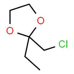 1,3-Dioxolane,2-(chloromethyl)-2-ethyl- Structure