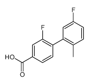 3-fluoro-4-(5-fluoro-2-methylphenyl)benzoic acid Structure