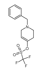 1-benzyl-1,2,3,6-tetrahydropyridin-4-yl trifluoromethanesulfonate结构式