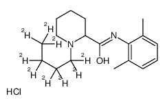 Bupivacaine-d9 Hydrochloride结构式