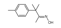 3-methyl-3-(p-methylphenyl)-2-butanone oxime结构式
