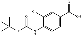 4-(tert-butoxycarbonylaMino)-3-chlorobenzoic acid Structure