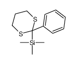 trimethyl-(2-phenyl-1,3-dithian-2-yl)silane Structure