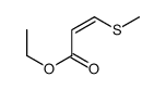 ethyl 3-(methyl thio)-(E)-2-propenoate Structure