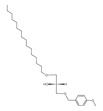 1-O-Hexadecyl-3-O-(4-methoxybenzyl)-sn-glycerol Structure