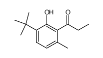 1-(3-(1,1-dimethylethyl)-2-hydroxy-6-methylphenyl)-1-propanone结构式