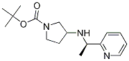 (R)-3-(1-吡啶-2-基-乙基氨基)-吡咯烷-1-羧酸叔丁基酯结构式