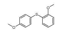 1-methoxy-2-[(4-methoxyphenyl)thio]benzene结构式