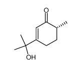 (R)-3-(1-Hydroxy-1-methyl-ethyl)-6-methyl-cyclohex-2-enone Structure
