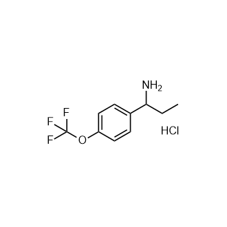 1-(4-(三氟甲氧基)苯基)丙-1-胺盐酸盐结构式