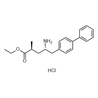 (2S,4S)-4-Amino-5-(biphenyl-4-yl)-2-methylpentanoic acid ethyl ester hydrochloride Structure