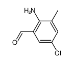 2-氨基-5-氯-3-甲基苯甲醛结构式