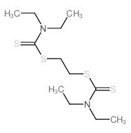 Carbamodithioic acid,N,N-diethyl-, C,C'-1,2-ethanediyl ester结构式
