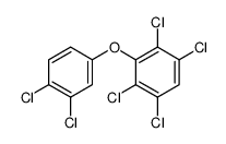 1,2,4,5-tetrachloro-3-(3,4-dichlorophenoxy)benzene Structure