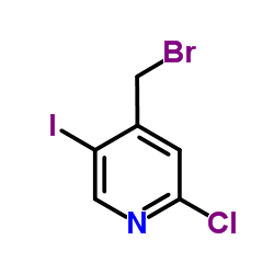 4-(Bromomethyl)-2-chloro-5-iodopyridine Structure