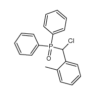 (chloro(o-tolyl)methyl)diphenylphosphine oxide Structure
