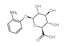 2-氨基苯基-beta-D-葡萄糖醛酸结构式