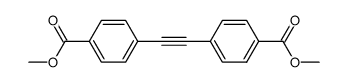 4,4'-(乙炔-1,2-二基)二苯甲酸二甲酯结构式