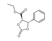 ethyl (4S,5R)-4-carbethoxy-5-phenyl-1,3,2-dioxathiolane-2-oxide结构式