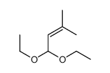 1 1-DIETHOXY-3-METHYL-2-BUTENE Structure