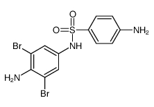 4-amino-N-(4-amino-3,5-dibromophenyl)benzenesulfonamide Structure