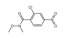 2-chloro-N-methoxy-N-methyl-4-nitrobenzamide结构式