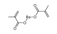 barium methacrylate Structure