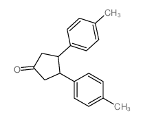 3,4-bis(4-methylphenyl)cyclopentan-1-one Structure