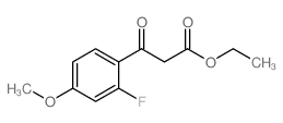 2-氟-4-甲氧基苯甲酰乙酸乙酯结构式