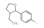 Oxazolidine,2-(4-chlorophenyl)-3-ethyl- Structure