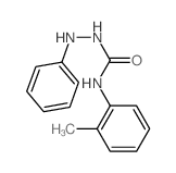 Hydrazinecarboxamide,N-(2-methylphenyl)-2-phenyl- Structure