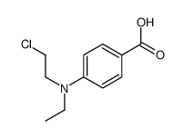 4-[2-chloroethyl(ethyl)amino]benzoic acid结构式