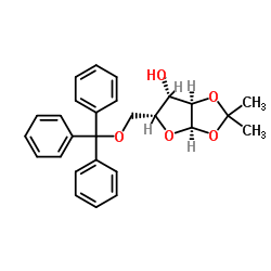 1,2-O-Isopropylidene-5-O-trityl-α-D-xylofuranose结构式
