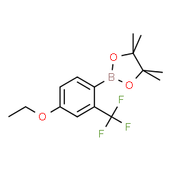 4-Ethoxy-2-(trifluoromethyl)phenylboronic acid pinacol ester结构式