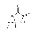 2-methoxy-2-methyl-4,5-imidazolidinedione Structure