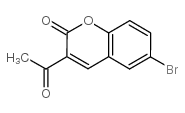 3-乙酰基-6-溴香豆素结构式
