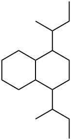 Naphthalene, decahydro-1,4-bis(1-methylpropyl)- Structure