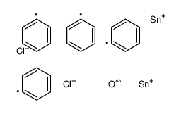 chloro-[chloro(diphenyl)stannyl]oxy-diphenylstannane Structure