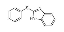 2-phenylsulfanyl-1H-benzimidazole结构式