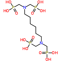 Hexamethylenebis(nitrilodimethylene)tetraphosphonic acid Structure