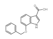 7-苯甲氧基-吲哚-3-甲酸结构式
