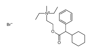 [2-[(cyclohexylphenylacetyl)oxy]ethyl]diethylmethylammonium bromide结构式
